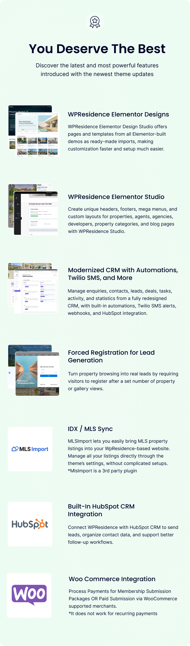 wpresidence features
